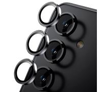 WSKEN Protector de lente de cámara para Samsung Galaxy S24 5G, protector de pantalla de cristal templado 9H inastillable, anillo de metal, accesorios de película