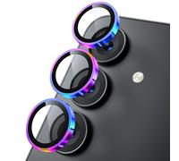 WSKEN Protector de lente de cámara para Samsung Galaxy S26/S26+Plus - [Mantén la toma original] Pantalla de vidrio templado 9H inastillable, cubierta de anillo de metal, antihuellas, antiarañazos