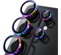 WSKEN Protector de lente de cámara para Samsung Galaxy S26 Ultra, protector de lente de cámara (mantiene el disparo original) inastillable, pantalla de vidrio templado 9H, cubierta de anillo de metal