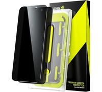 WSKEN Protector de pantalla de privacidad para iPhone 16/15, 28 grados, dureza 9H, protección completa, antihuellas, antiarañazos, 2 unidades