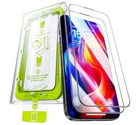 WSKEN Protector de pantalla para iPhone 16 Pro - [Top 9H+ vidrio templado] [eliminación automática del polvo] Diamond HD cobertura completa grado militar 10X inastillable duradero Flim