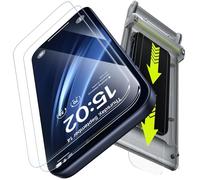 WSKEN Protector de pantalla para iPhone 17 Pro Max, protección invisible de cobertura completa 3D, eliminación automática de polvo, vidrio templado de grado militar 9H, antihuellas, sin burbujas