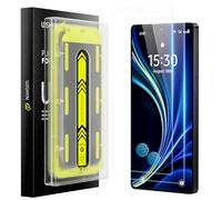 WSKEN Protector de pantalla para Samsung Galaxy S25 + Plus/S24+Plus para cristal blindado - [Auto Dust Elimination] Full Screen 9H irrompible vidrio templado militar HD transparente protector de