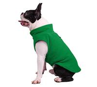 WSMNYH Jerséis para Perros Pet Pele Fleece Arny Veste JAMPER SUATER DE JUMERO for PEQUEÑOS Perros Medios Suéter de Perro (Color : Green, Size : S)