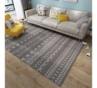 WSNCXFW Alfombra calefactora de Suelo Radiante infrarrojo con Temporizador y termostato Ajustable, Alfombra eléctrica de grafeno, Alfombrillas calefactables para Sala de Estar,D,80x160cm