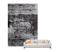 WSNCXFW Alfombra calefactora eléctrica, Calentador de Suelo Radiante infrarrojo con Temporizador de Calentamiento rápido, Alfombra calefactora de grafeno Estilo Pintura de Tinta China,A,55 * 90CM