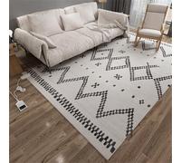 WSNCXFW Alfombra calefactora eléctrica de grafeno, con termostato Ajustable y Temporizador, para Calentar pies Debajo del Escritorio.,B,200x300cm