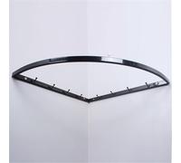 WSNCXFW Barra para Colgar en Esquinas, Perchero Industrial de Tubos para Ropa, Perchero de Hierro para Colgar en la Pared en Esquinas, Perchero para Ropa con Tubos Que Ahorra Espacio,Negro,40x40cm