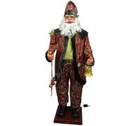 WSNCXFW Papá Noel con música eléctrica, Papá Noel Grande Que Baila y se Mueve, Papá Noel Que Baila con música, Figuras navideñas activadas por Movimiento, Papá Noel Que Canta y Baila, 1,8 m/70,8'',J
