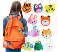 WSNDM 10 Piezas Kit de Costura de Niños, Aprender a Coser Animal, Kit de Manualidades de Fieltro Educativa de Bricolaje, Lindo Paquete de Costura Relleno, para Principiantes y Niñas(Estilo aleatorio)
