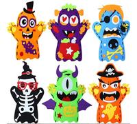 WSNDM 10 Piezas Kit de Costura de Niños, Aprender a Coser Animal, Kit de Manualidades de Fieltro Educativa de Bricolaje, Lindo Paquete de Costura Relleno, para Principiantes y Niñas