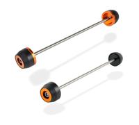 WSNWWKDD palancas Parachoques Deslizadores Eje Rueda Delantera Y Trasera For Motocicleta para KTM 790 Duke 2018-2023 890 Duke R Protectores contra Impactos Eje Juegos de carenado(Front n Rear OG)