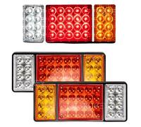 WSNZYT Auto Piloto Trasero Cola Luz de freno trasero Universal para camión y remolque 36LED indicadores posición lateral luz marcha luces externas para coche