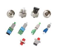 WSOLDMA Adaptador de fibra de vidrio para SC FC ST LC, para conexiones de red FTTH, incluye caja de almacenamiento estable de plástico.