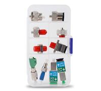 WSOLDMA Adaptador de fibra óptica 72 x para SC FC ST LC, para conexiones de red FTTH, incluye caja de almacenamiento estable de plástico