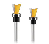 WSOOX 2 Fresas de Cola de Milano Con Rodamiento, Vástago de 6 mm, Comunes