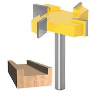 WSOOX 8mm vástago broca para fresadora de superficie, puntas de alisado de losa de 51 mm de diámetro de corte de carburo de fresadora de carpintería