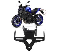 WSOPP Soporte Marco Matrícula Moto para Yamaha MT-09 SP MT09 2024-2025 Motocicleta Portamatriculas Guardabarros Eliminador Trasero Porta Matricula Trasera
