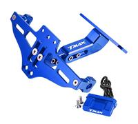 WSOPP Soporte Marco Matrícula Moto para Yamaha T-MAX TMAX 530 500 560 TMax530 SX DX Tech MAX TMAX560 Motocicleta Portamatriculas Guardabarros Eliminador Trasero Porta Matricula Trasera,Blue Style