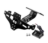 WSOPP Soporte Marco Matrícula Moto para Yamaha TMAX500 TMAX T-MAX 500 2001-2023 2024 2025 Motocicleta Portamatriculas Guardabarros Eliminador Trasero Porta Matricula Trasera,Black Style