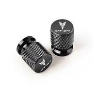 WSOPP Tapones de Válvula para Yamaha MT-07 MT07 MT 07 All Year 2017 2018 2019-2025 Tapas de Válvula de Aluminio CNC Antipolvo para Motocicletas con Logo Ruedas Antipolvo Accesorios,Black Style