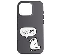 WSP! What's Up Funny Sarcastic Parrot Illustration Graphic Carcasa para iPhone 16 Pro