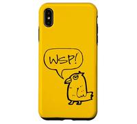 WSP! What's Up Funny Sarcastic Parrot Illustration Graphic Carcasa para iPhone XS MAX