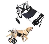 WSPWFQ Silla de ruedas ajustable para perro, ayuda de movilidad para patas traseras, marco de aluminio duradero, se adapta a labrador/Golden Retriever, solución de movilidad para mascotas (XXL)