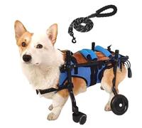 WSPWFQ Silla de ruedas con patas traseras para perro, multicolor, ajustable, marco duradero y diseño cómodo, ideal para mascotas discapacitadas/envejecidas (S)