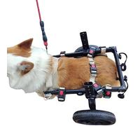 WSPWFQ Silla de ruedas para perro para soporte de patas traseras, marco ajustable, diseño de entrepierna abierta, malla transpirable, fácil de usar (XL)