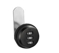 WSQHAO 10pcs Combination Cabinet Lock Black/Silver Zinc Alloy Password Locks Security Home Automation CAM Lock For Mailbox Cabinet Door para Caja De Gabinete(Black)