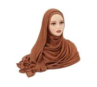 WSQHAO 2 hiyabs for mujer, bufanda fina y lisa, turbante suave for la cabeza, 200 x 85 cm para Mujer(Color 20)