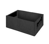 WSQHAO 2 uds Bolsa for Plantar en jardín, for Cultivo de Fieltro, Maceta Rectangular for vivero, for Flores al Aire Libre, contenedor for plantación Verduras para Plantas(Black,6 Gallons 40X30X20cm)