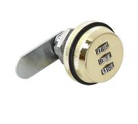 WSQHAO 4pcs Combination Cabinet Lock 20mm Zinc Alloy Password Locks Security Home CAM Lock For Mailbox Cabinet Door para Caja De Gabinete(Golden)