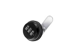 WSQHAO 4pcs Combination Cabinet Lock 30mm Zinc Alloy Password Locks Security Home Automation CAM Lock For Mailbox Cabinet Door para Caja De Gabinete(Black 30mm)