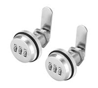 WSQHAO 4pcs Silver Zinc Alloy Combination Locks for Secure Home Automation Password Protected CAM Locks Ideal for Mailbox Cabinet Doors para Caja De Gabinete