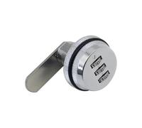 WSQHAO 4pcs Tongue Lock Zinc Alloy Is Suitable For Drawer File Sorting Storage Cabinet Door Dial Distribution Box Combination Lock para Caja De Gabinete(Silver)