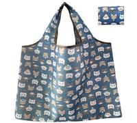 WSQHAO 5Pcs Large Foldable Shopping Bag Reusable Grocery Tear-Proof Nylon Suitable For Recycling Gift para Compras(Color2)