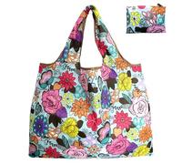 WSQHAO 5Pcs Large Foldable Shopping Bag Reusable Grocery Tear-Proof Nylon Suitable For Recycling Gift para Compras(Color3)