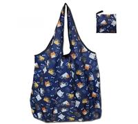 WSQHAO 5Pcs Reusable Shopping Bags Foldable Large Size Women Totes Heavy Duty Washable Cloth Grocery Bag para Compras(Color 5)