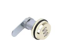WSQHAO 6pcs 3 Digit Combination Password Box Lock 30mm Smart CAM Code Lock Zinc Alloy For Mailbox Cabinet Door Security Hardware para Caja De Gabinete(Golden 30mm)