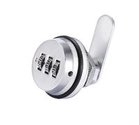 WSQHAO 6pcs Combination Cabinet Lock Zinc Alloy Password Locks Security Home Automation CAM Lock For Mailbox Cabinet Door para Caja De Gabinete(Silver 20mm)