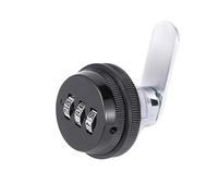 WSQHAO 6pcs Combination Cabinet Lock Zinc Alloy Password Locks Security Home Automation CAM Lock For Mailbox Cabinet Door para Caja De Gabinete(Black 30mm)