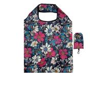 WSQHAO Bolsa de compras plegable grande, bolsos lavables reutilizables, bolsa hombro for alta resistencia, bolsillo for paquete comestibles, 5 uds para Compras(Color3)