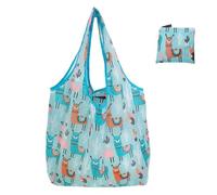 WSQHAO Bolsa de compras plegable nailon for mujer, bolso reutilizable, bolsillo Floral for comestibles, frutas y verduras, 5 uds para Compras(Color1)