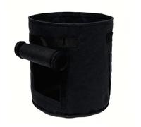 WSQHAO Bolsa de Cultivo Patatas Doble Puerta, 3 uds., macetero Tela no Tejida Resistente for una fácil Cosecha, Color Negro/Rojo/Verde for y Tomates para Plantas(Black)