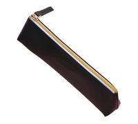WSQHAO Bolsa de lápices de la PC, Suministros for Estudiantes de Color sólido, Bolsas con Cremallera, Estuche for lápices, Suministros de papelería de Oficina Escolar, 2 uds. para Office(Black)