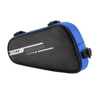 WSQHAO Bolsa for Tubo Superior de Bicicleta 1,2 L, Bolsa for viga Delantera Triangular Reflectante, Almacenamiento Herramientas for montaña y Carretera, Equipo Ciclismo para Manillar(Blue)