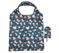 WSQHAO Bolsas de almacenaje for compras plegables, bolsos for comestibles reutilizables, bolsa gran capacidad for supermercado, 5 uds para Compras(Color9)