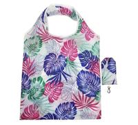 WSQHAO Bolsas de almacenaje for compras plegables, bolsos for comestibles reutilizables, bolsa gran capacidad for supermercado, 5 uds para Compras(Color1)